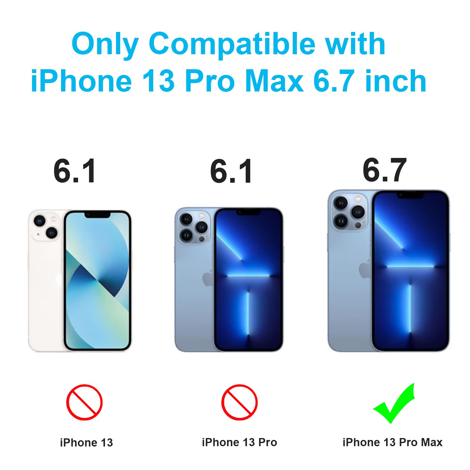 Funda de batería para iPhone 13 Pro Max, 8500 mAh recargable y resistente, práctica funda de carga, duración adicional de la batería para iPhone 13 Pro Max (solo se adapta a 6.7 pulgadas