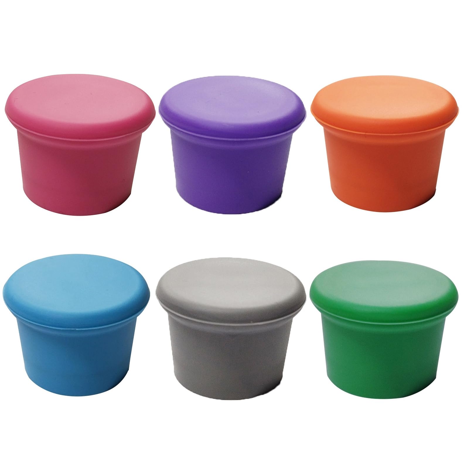 matumou 6Pcs Silicone Wine Bottle Lid Stopper Food Grade Cork Alternative Reusable Champagne Beer Bottle Cover Sealer Wine Saver Kitchen