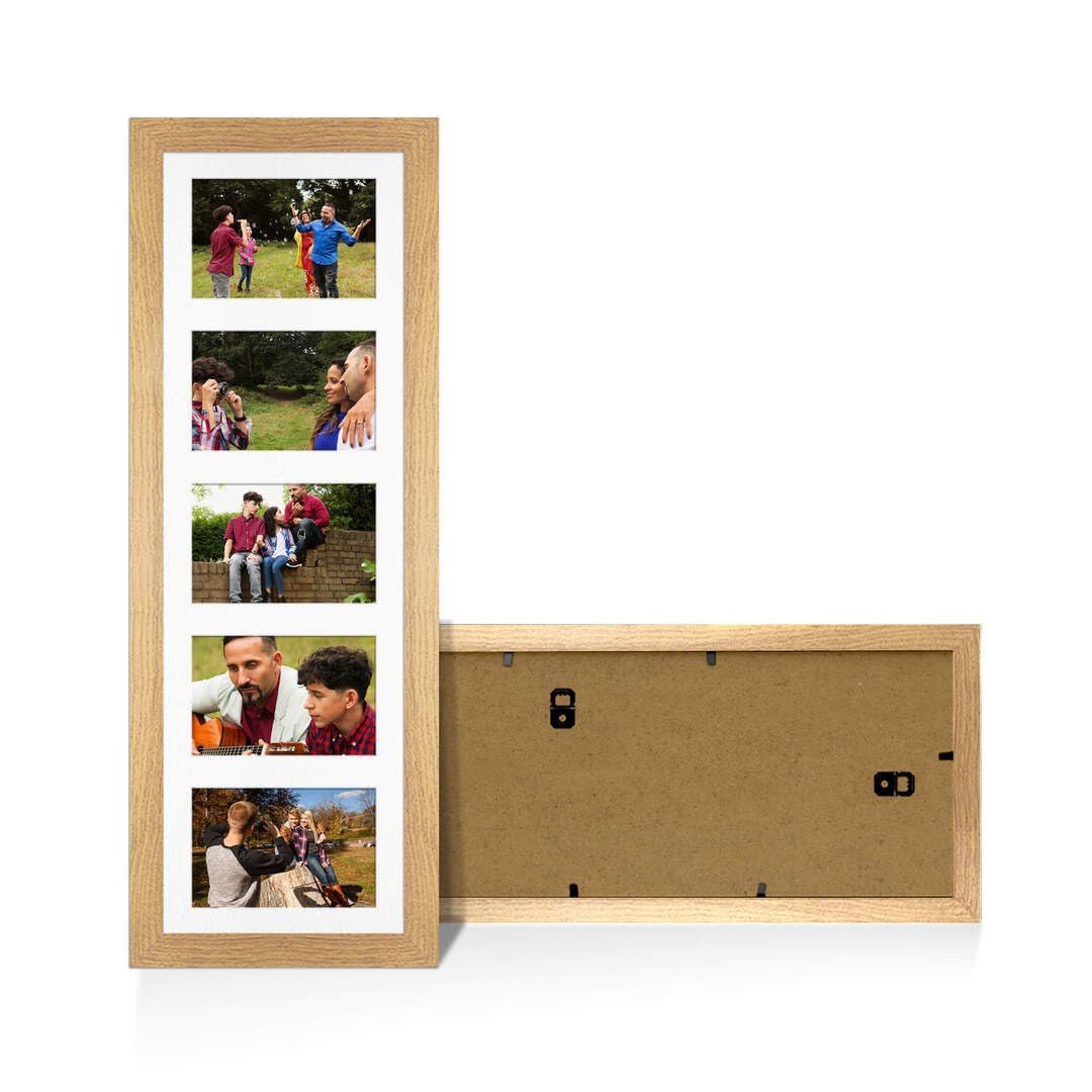 Procut Global 26x8" Sleek Oak Photo Frame For Multiple Pictures โ image 1