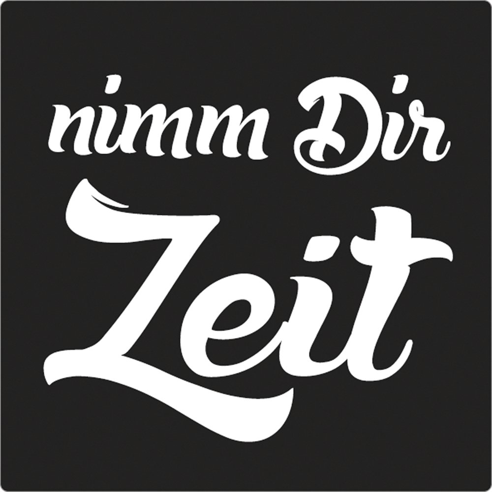 Rayher Label Morgen ist auch noch, 45mm ø, colourless, 45 mm ø