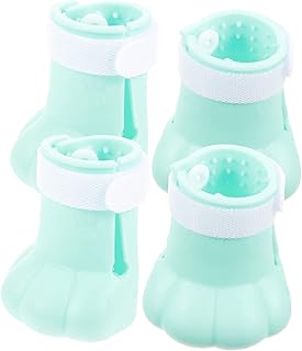 NOLITOY 4 Pçs Capa De Pé De Gato De Silicone Capa De Sapato De Silicone Sapatos De Gato Botas De Gato Apenas Para Gatos Botas Anti-Arranhões Para Gatinho Gato Garra Capas De Gatinho Pata