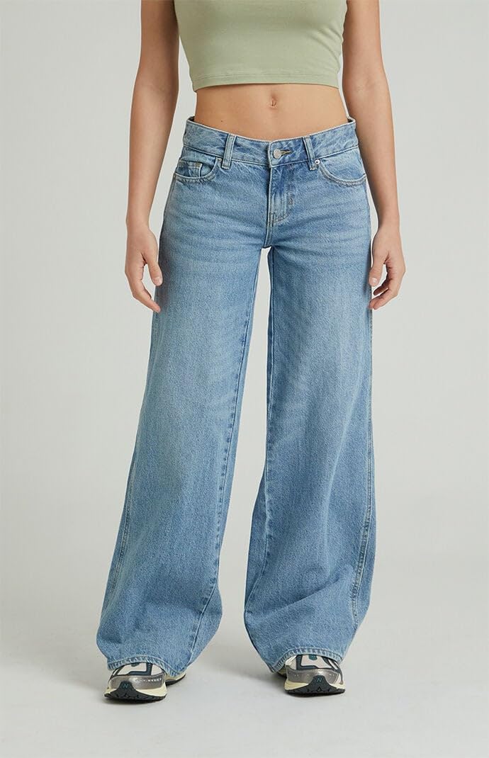 Pacsun Casey Low Rise Baggy Jeans For Women Medium Indigo