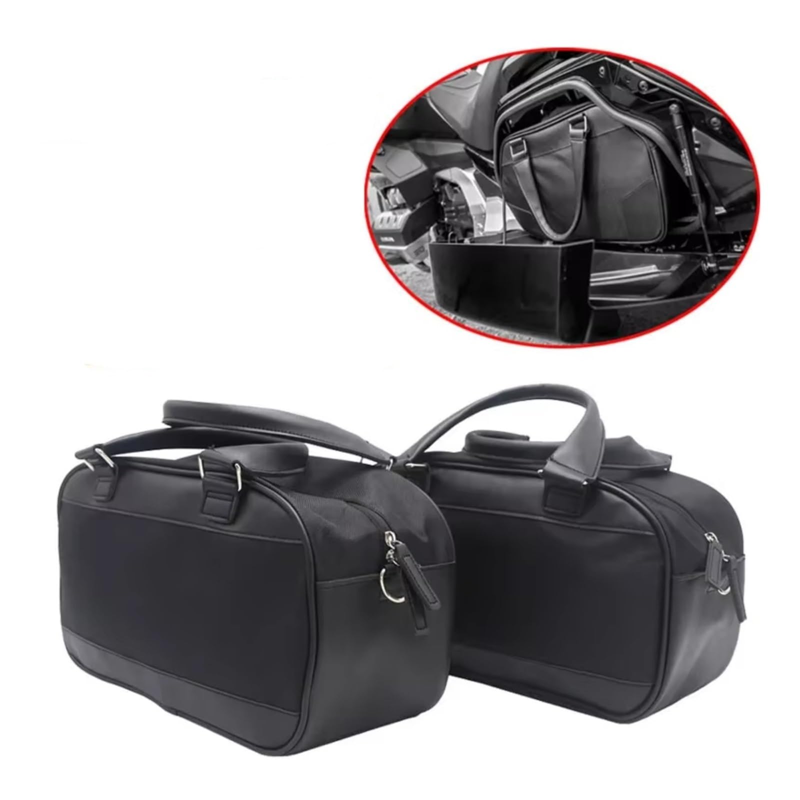 Compatibile Con Goldwing Per Gold Wing Per GL 1800 GL1800 2018 2019 2020 Borsa Sella Per Moto Fodera Deposito Bagagli Laterale Sacche Moto
