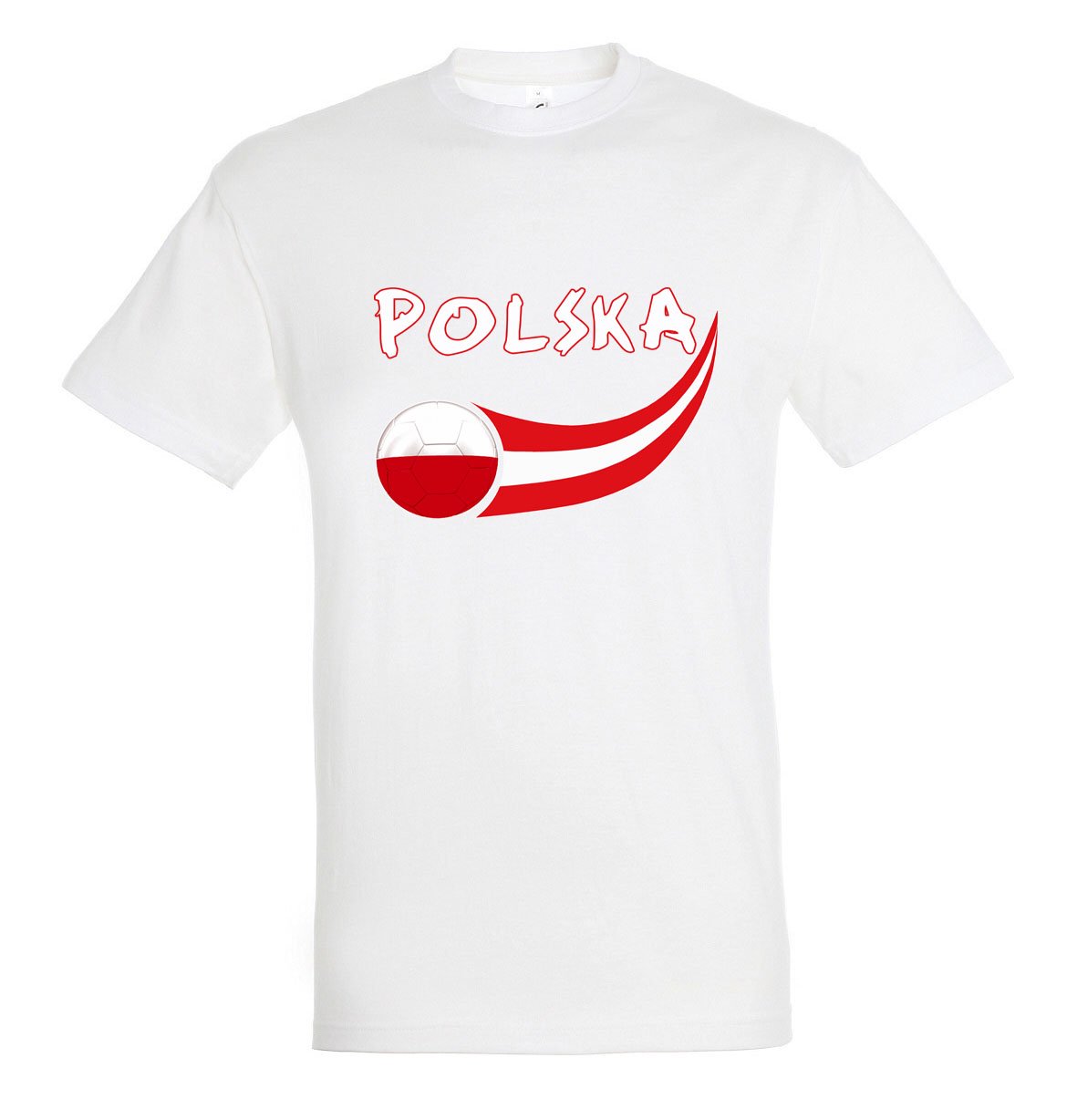 Supportershop Men Poland T-shirt - White, Small