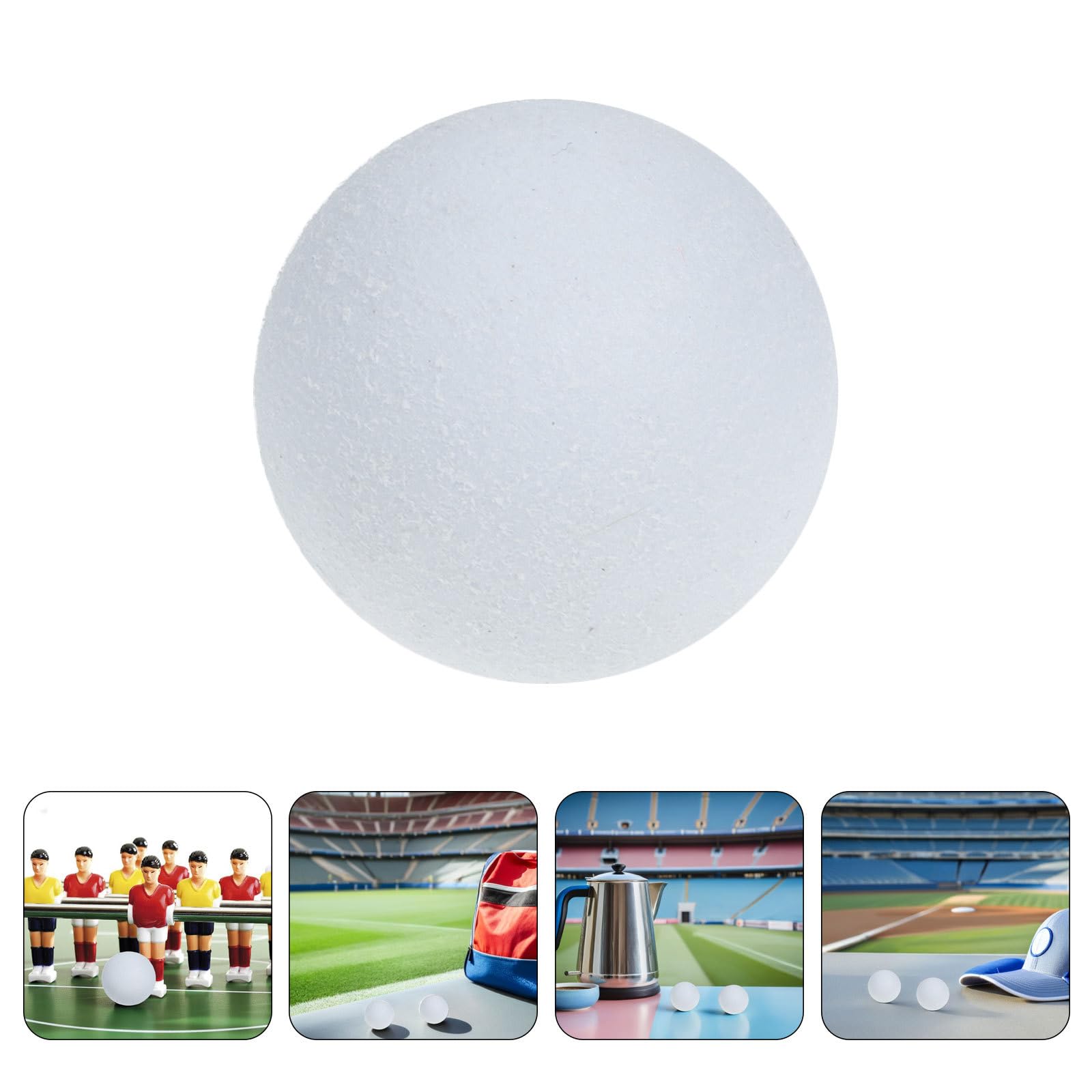 SUPVOX Set 8 Palline da Calcio Balilla 36 MM Bianche ABS Sostitutive per Gioco da Tavolo