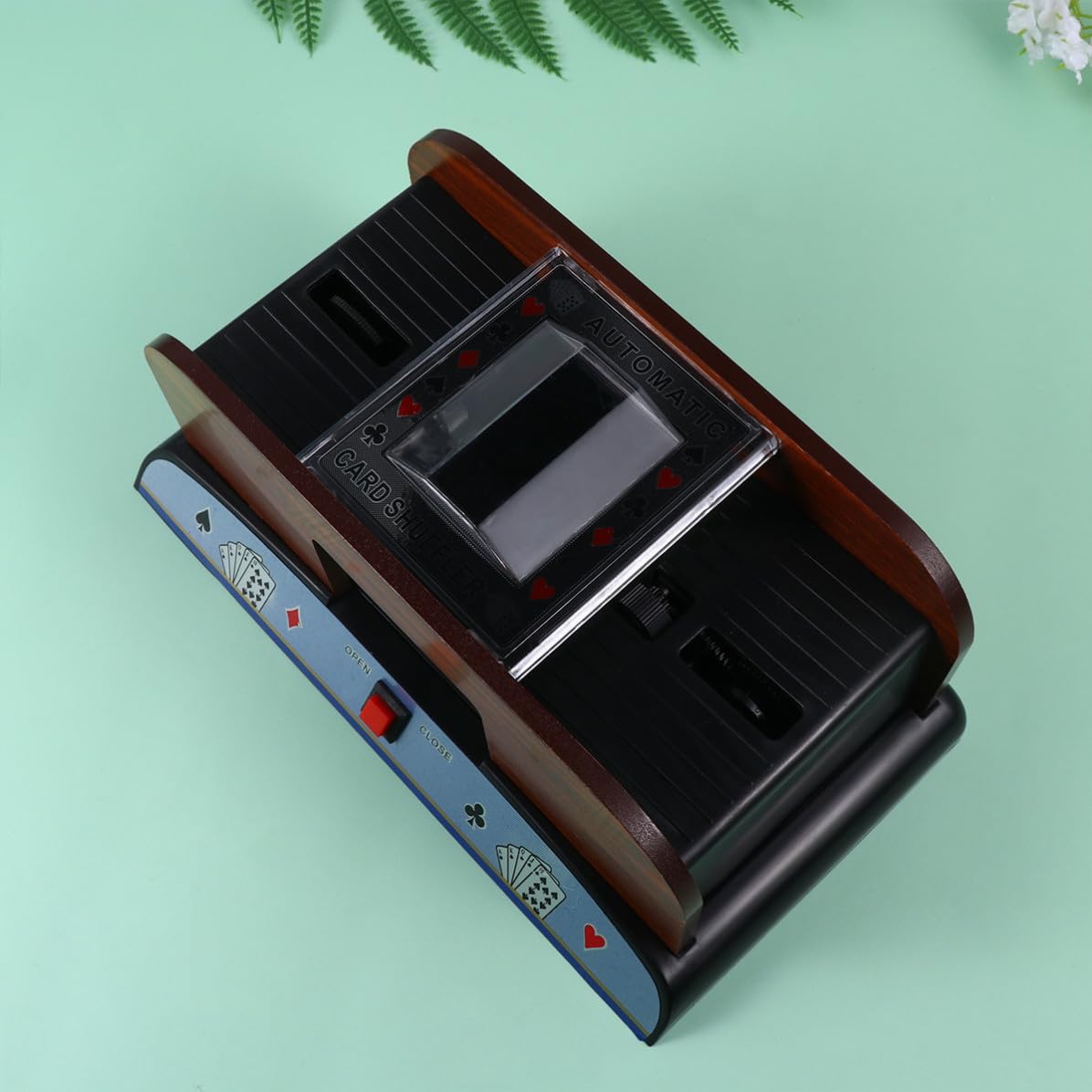 Mélangeur Automatique de Cartes à Jouer Électrique, Bois et Plastique