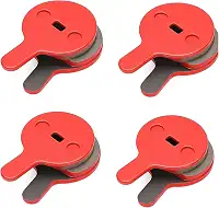 Pastilhas de freio de disco de bicicleta, 4 pares de pastilhas de freio de bicicleta semi metálicas de resina para bicicletas de estrada de montanha BOL BB8