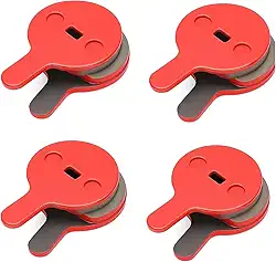Pastilhas de freio de disco de bicicleta, 4 pares de pastilhas de freio de bicicleta semi metálicas de resina para bicicletas de estrada de montanha BOL BB8