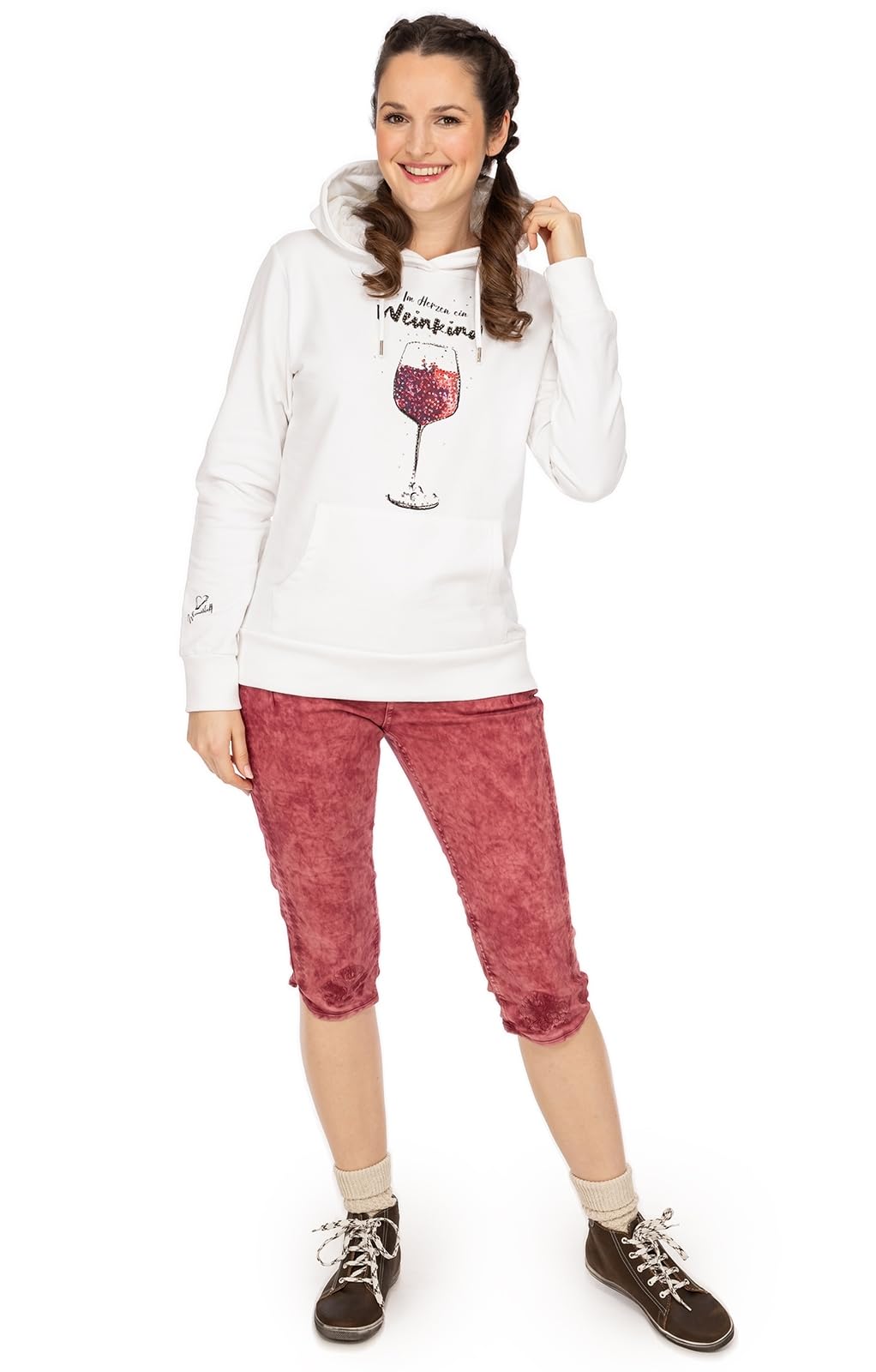 Hangowear Felpa con cappuccio per bambini, colore: bianco, bianco, S
