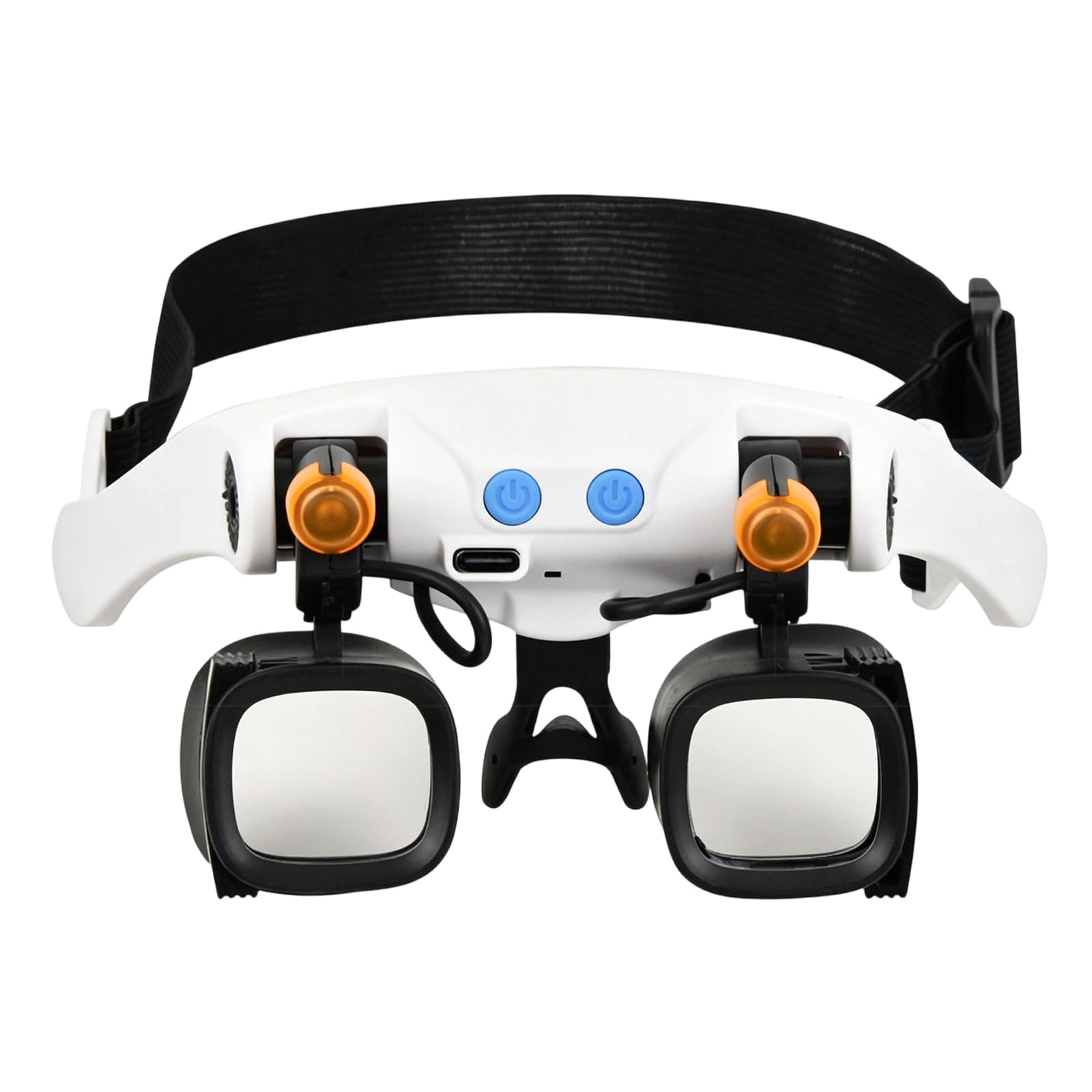Professional Magnify Glasses Head Mounted Magnifier for Reading Jewelers Watchmaker Easy to Use for Reading Jewelers Watchmaker