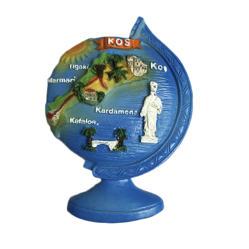 3D Kos Island Greece Refrigerator Magnet Globe Style Tourist Souvenirs Stickers,Home & Kitchen Decoration Greece Fridge Magnet from China