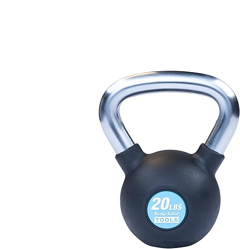 Miniatura 13 de Body-Solid Tools (KBZ) - Pesas rusas de hierro fundido de 5, 10, 15, 20 libras a 80 libras con peso de color recubierto de goma y mango