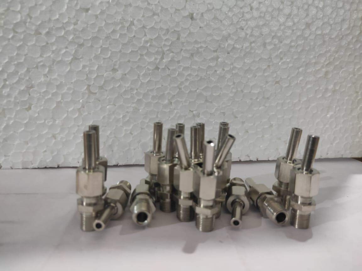 INOX FOUNTAIN AND POOL Ring Brass Adjustable Jet Straight Pond Dome Fountain Nozzle (1/4 Inch) -Set of 12 Nozzles-image-19
