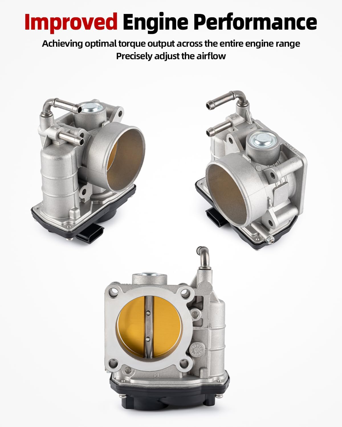 Electronic Throttle Body Compatible with 2007-2012 Nissan Altima 2008-2013 Rogue 2007-2012 Sentra L4 2.5L Replace 16119JA00A 16119JK20A TB1043