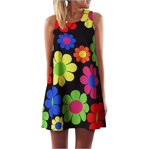 Women Dresses Folk-Custom Cocktail Party Evening Mini Dress Beach Sundress for Summer