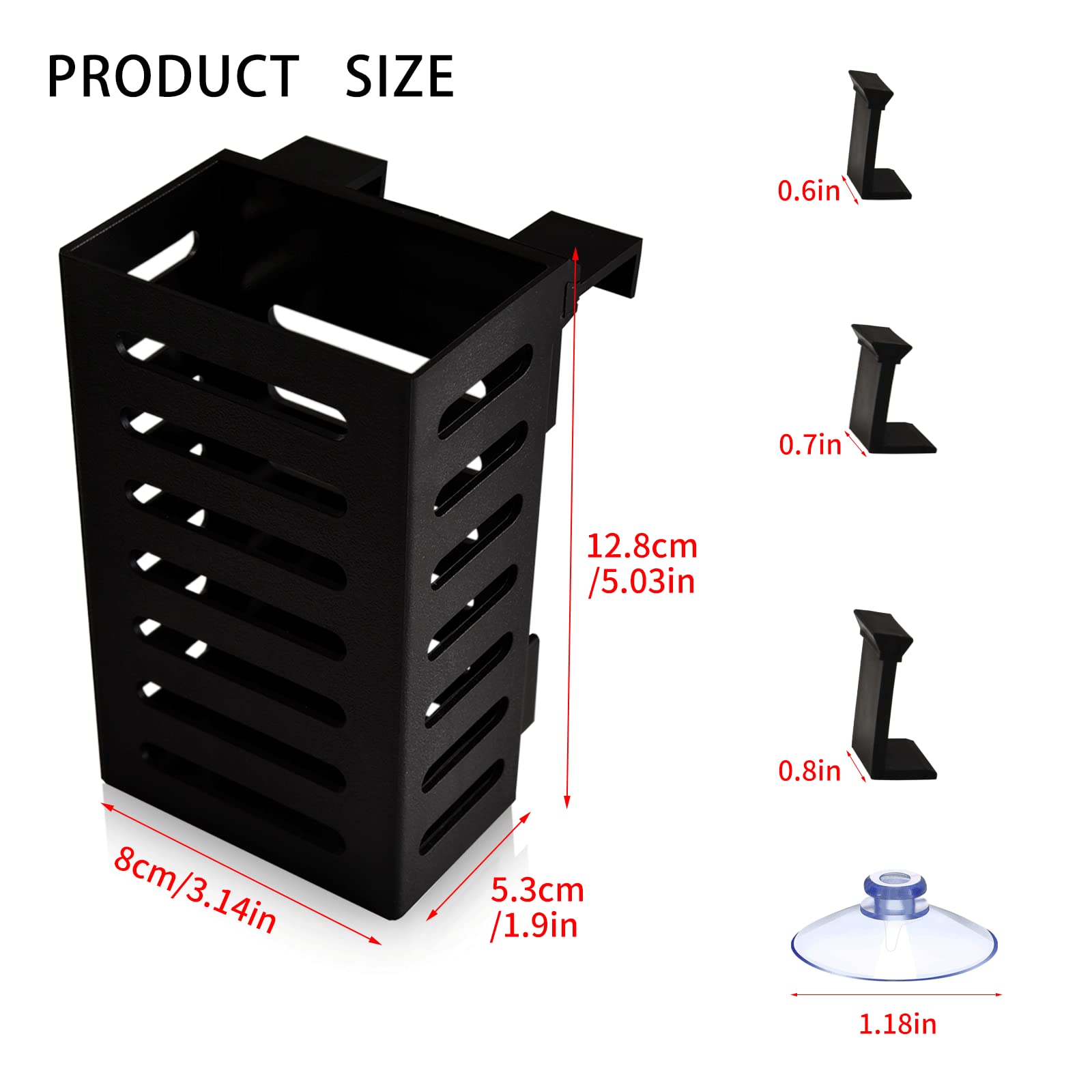 Porta Piante Per Acquario - 2 Pezzi Con Ganci E Ventose, Per Aquascaping E Decorazioni - Foto 11