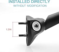 Vista 5 de MZS Espejos de motocicleta de carreras, carenado, accesorios para retrovisores laterales, color negro, compatible con YZF R1 YZF-R1 RN23 RN24J