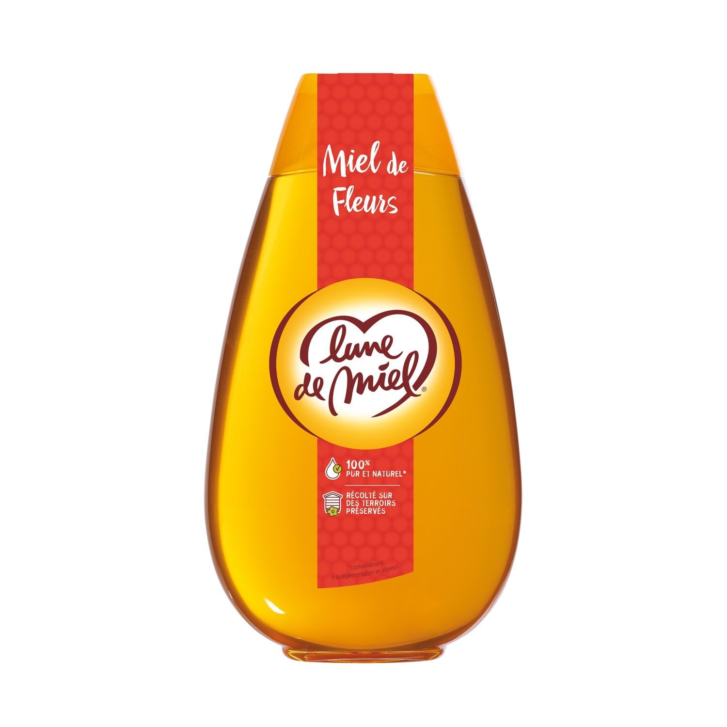 Miel De Fleurs Liquide LUNE DE MIEL - le flacon d'1kg Lot De 3 - Par Lot