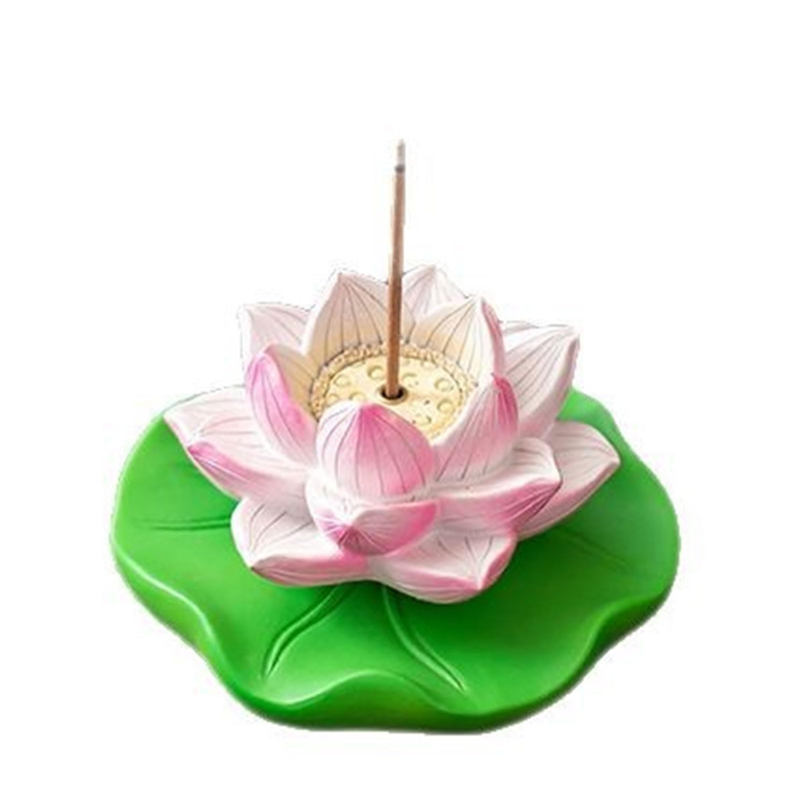 carotoe Resins Rotating Lotuses Incenses Stick Burners with Ashes Collector Meditations Accessories Home Fragrances Decors Resins Lotuses Incenses Burners