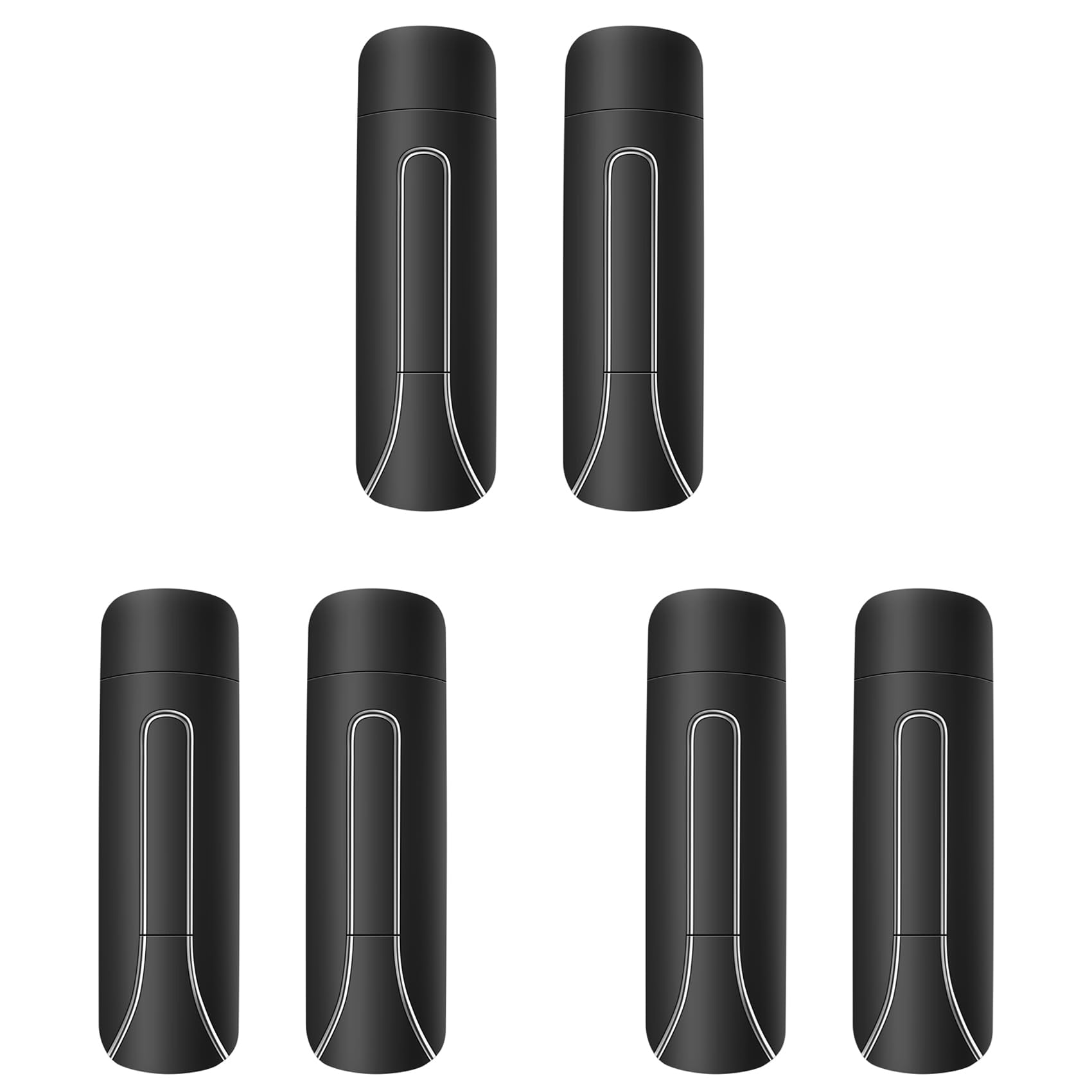 Vjsujehgy 6Pcs Wall Mounted Bathroom Plastic Liquid Soap Dispenser 350Ml Shower Gel Detergent Shampoo Bottle for Kitchen Hotel