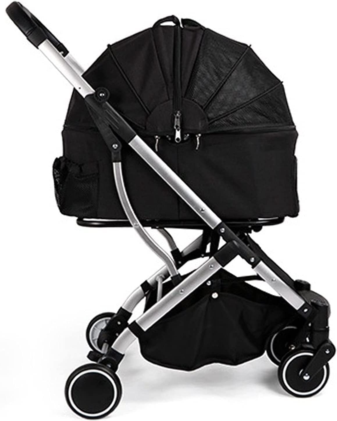 Premium Wózki Dla Psów Ulepszony Wózek Dla Psa Kota Wózek Dla Psa Buggy Z Kołami Odczepiane Wózki Dziecięce Wózki Dziecięce Obciążenie 20kg (Color : Black)