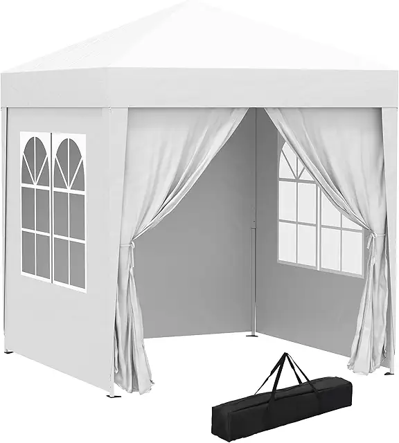 Cenador Plegable Pop-up 2x2 m con 4 Paredes Anti-UV - Tenda 2x2