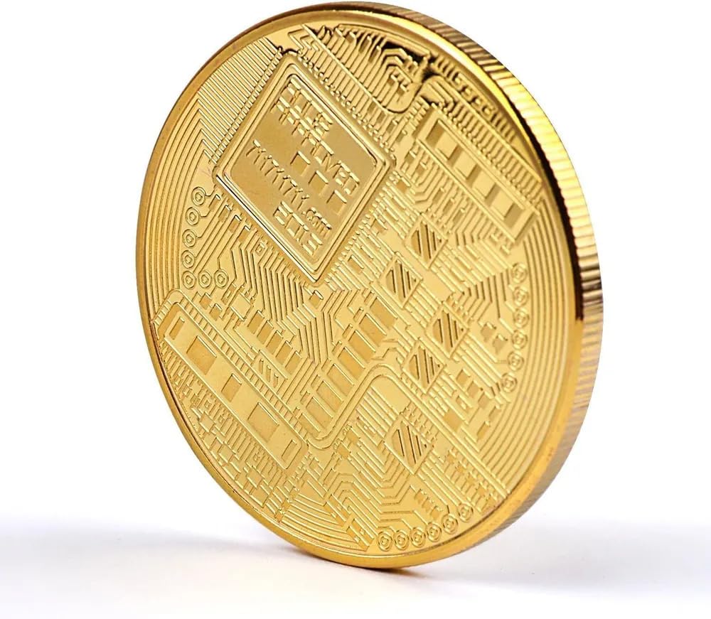 1 3 10 Pcs Gold Plated Bitcoin Coin Commemorative Btc | Desertcart Cyprus