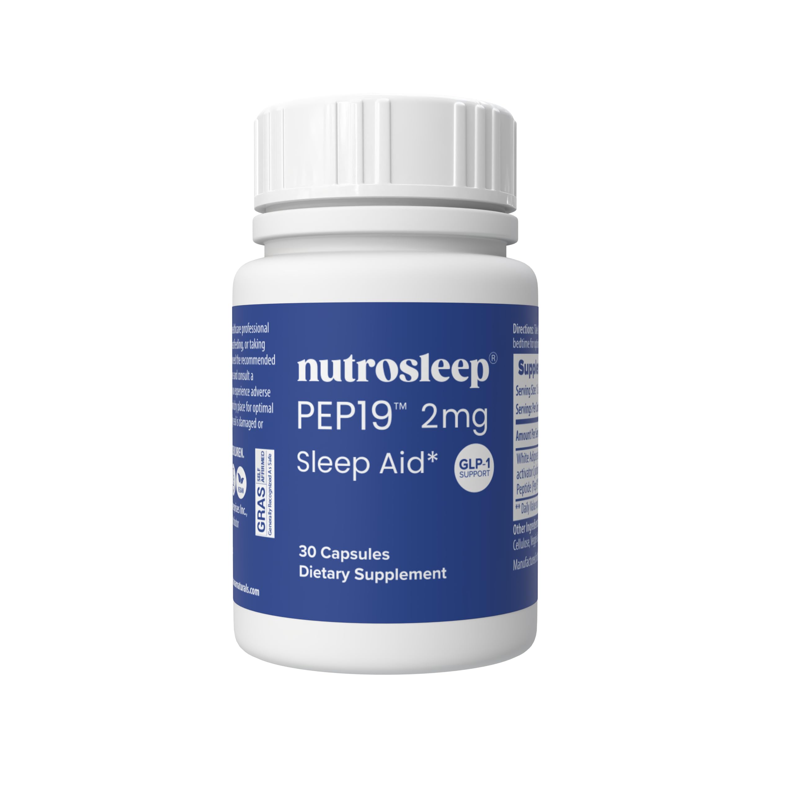 Amazon.com: Nutrosleep PEP19 Sleep Support Supplement | Helps Support  Restful Sleep, Sleep Quality, and Sleep Duration