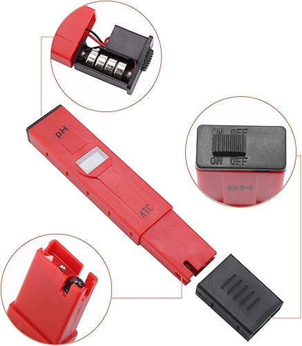 Miniatura 5 de HEEPDD Portable Ph Test Pen Acidity Plant &amp; Soil Monitoring Soil Meters Meter Acid Base Tester with Backlight, Aquarium Pool Water Quality Testing