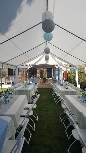 Miniatura 9 de Quictent Tienda de campaña de fiesta de 13 x 20 pulgadas, refugio de eventos de boda resistente, para jardín, glorieta, cochera, garaje portátil con