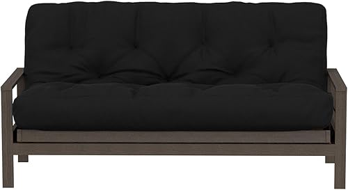 Miniatura 23 de Royal Sleep Products by The Futon Factory - Colchón de futón de espuma de 8 pulgadas, funda azul marino maciza, tamaño matrimonial, espumas