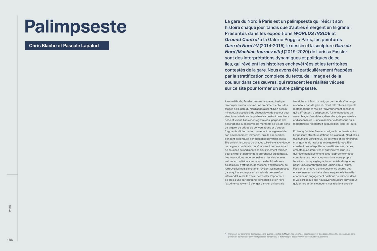 Larissa Fassler Viewshed /franCais/anglais/allemand