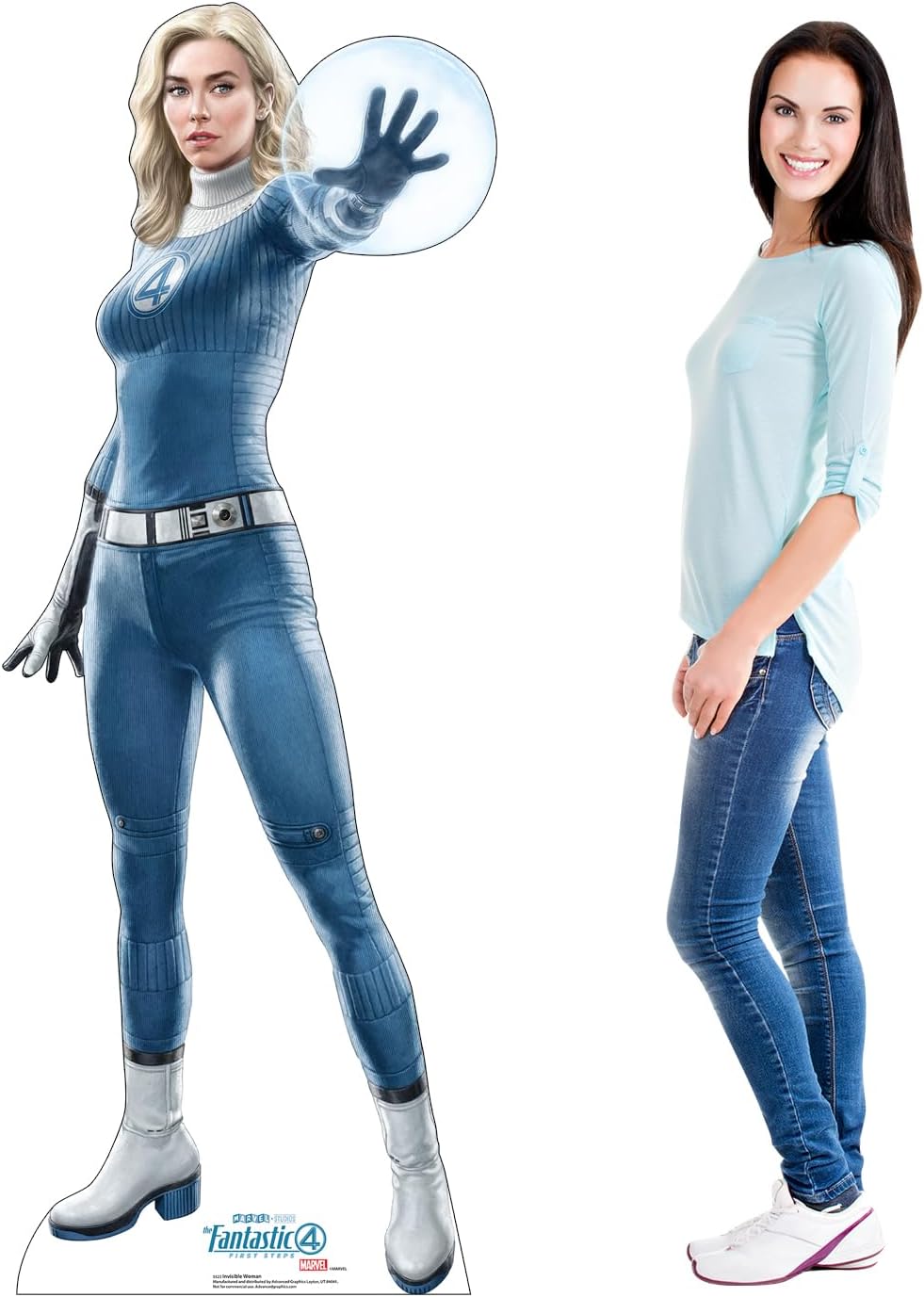 Cardboard People Invisible Woman Cardboard Cutout Standup - Marvel Studios The Fantastic Four: First Steps (2025 Film)