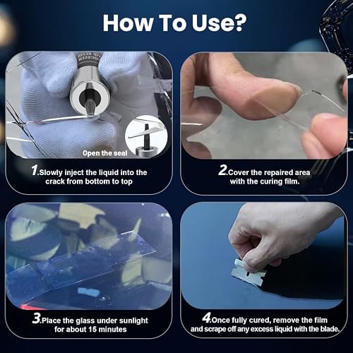 image for WOOKKIT Windshield Chip Repair Kit, 2026 New Upgrade Car Windshield Cr