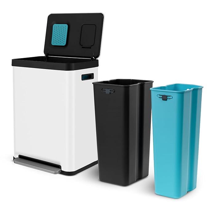 Home Zone Living 70L Trash Can
