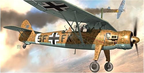 KP model 172 German Air Force Hs126AB-1 Mediterranean Front Plastic Model KPM0337 Molded Color