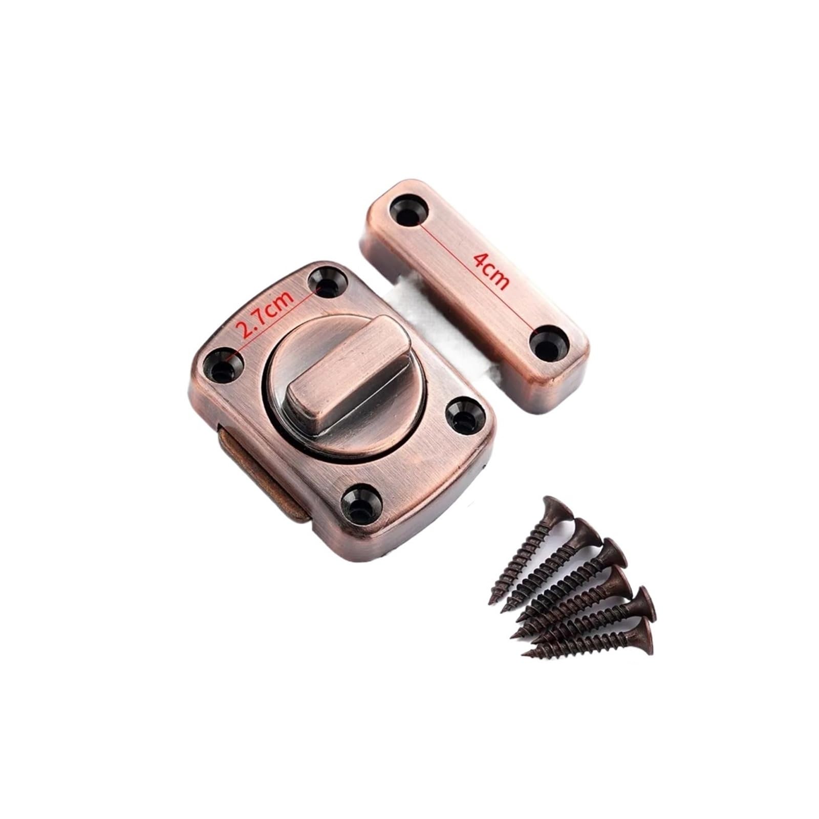 Serrure antivol double face sans clé en bronze pour sécuriser placard et armoire