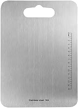 Tagliere in Acciaio Inossidabile 304, Prodotti senza BPA, Antibatterici e Sostenibili, Coperchio Funzionante senza Plastica, Tagliere da Cucina con Bilancia (29 x 20cm)