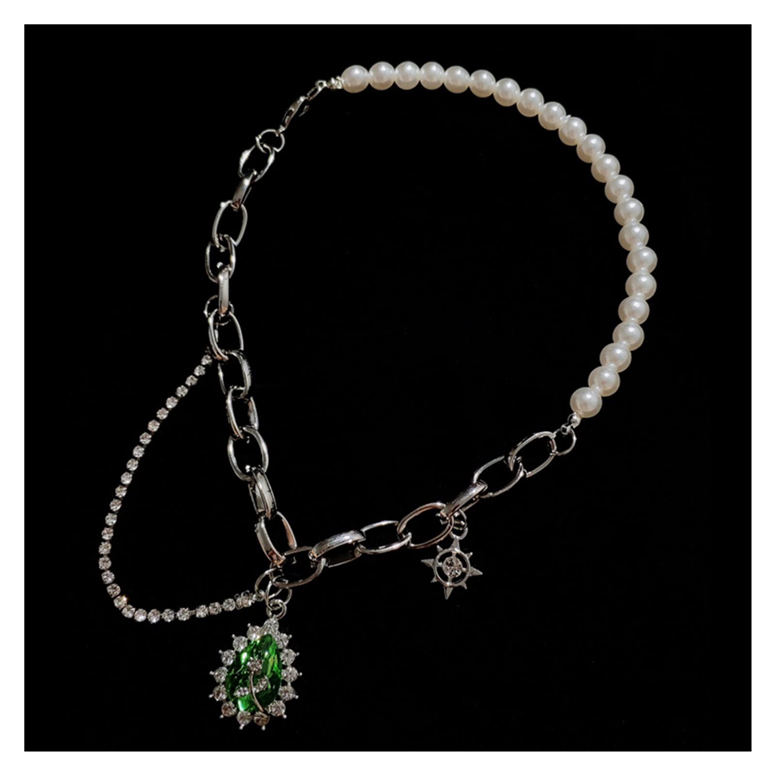 Collares Collares de Empalme de Estilo romántico francés Vintage for Mujer Sentido de Cadena de eslabones de Lujo Colgantes de Gota de Agua Joyería Accesorios de Baile Collar de Mujer