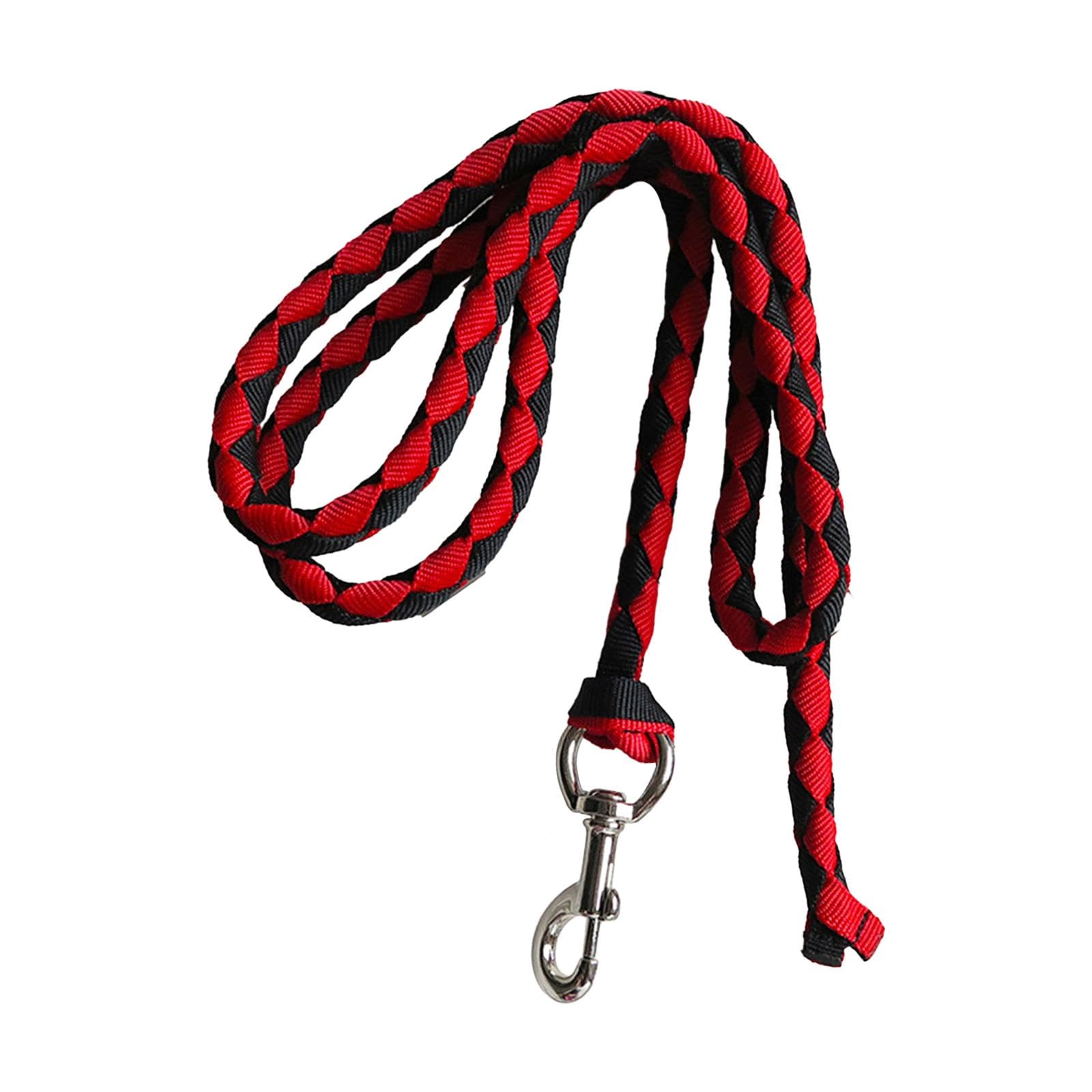 Correa de Caballo, Correa de Caballo Trenzada, para Sujetar Al Cabestro O Al Arnés, Cordón de Correa de Caballo con Clip de Presión, Cuerda de Correa