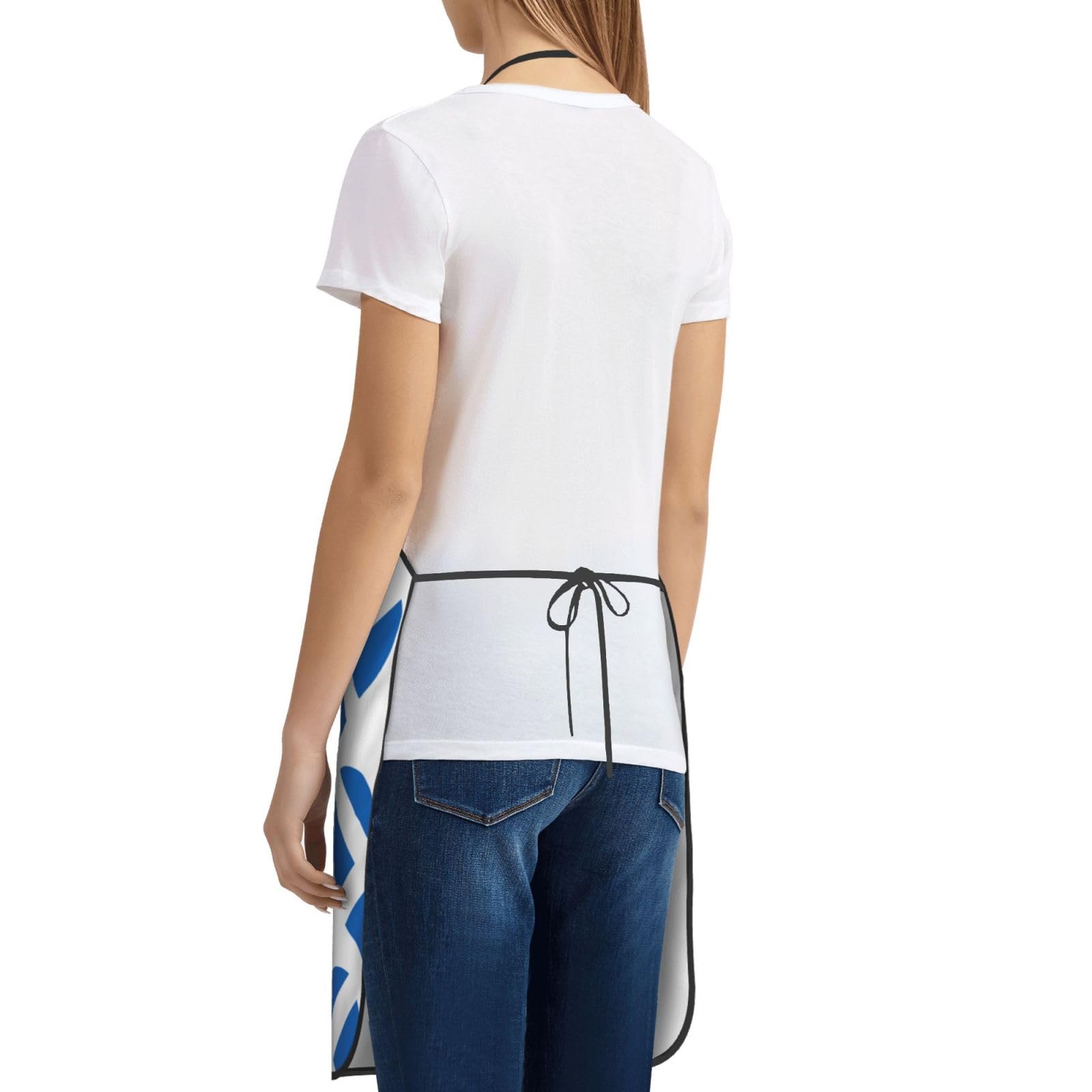 Tablier de cuisine unisexe avec drapeau écossais pour homme et femme