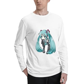 Amazon.co.jp: ロングtシャツ メンズ 初音ミク 長袖tシャツ