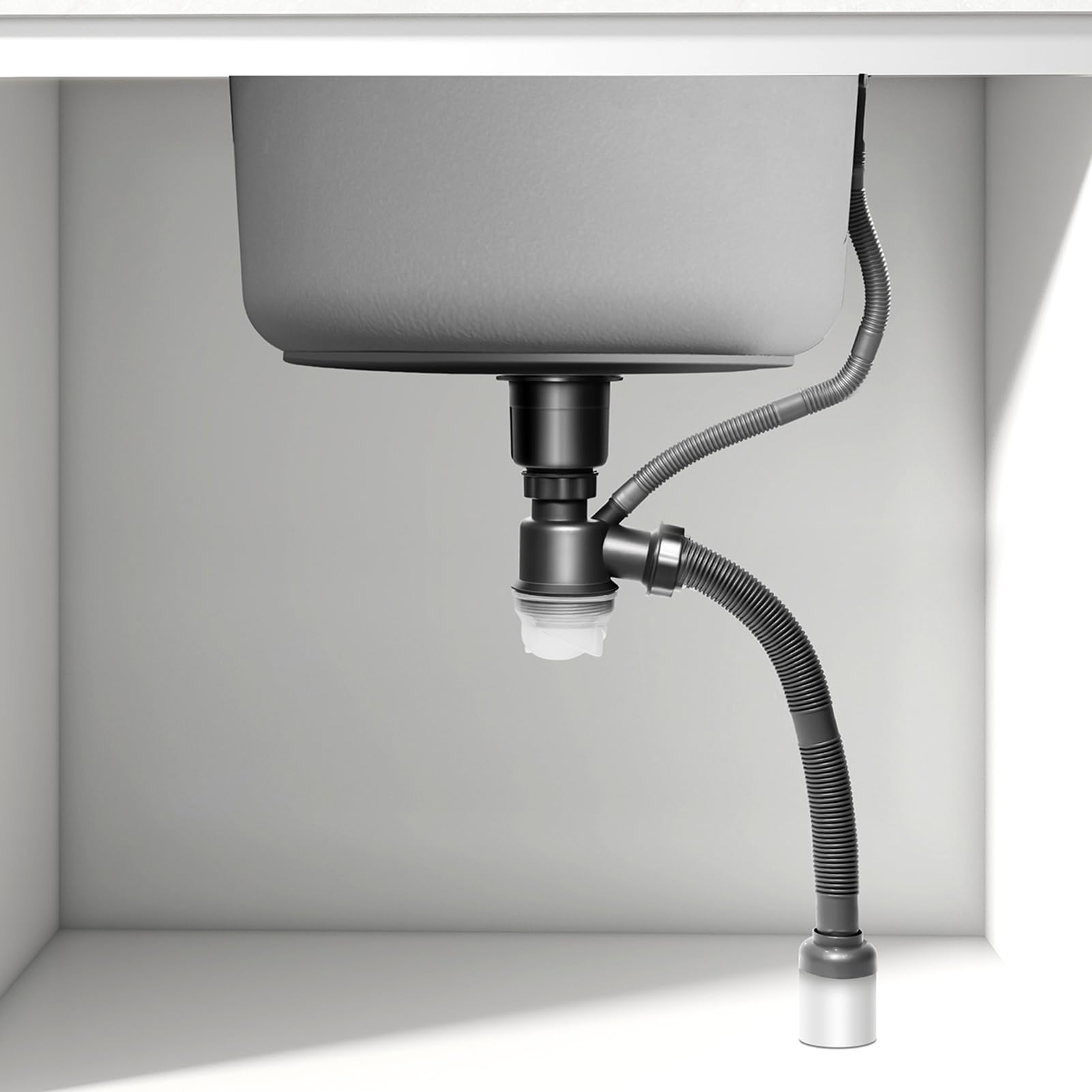 Lavello da Cucina,lavello Cucina a Vasca Singola in Acciaio Inox,Vasca Arrotondata con Rubinetto Estraibile,Installazione sottotop o sopratop per Bar,Campeggio e Auto (42x42x21cm)