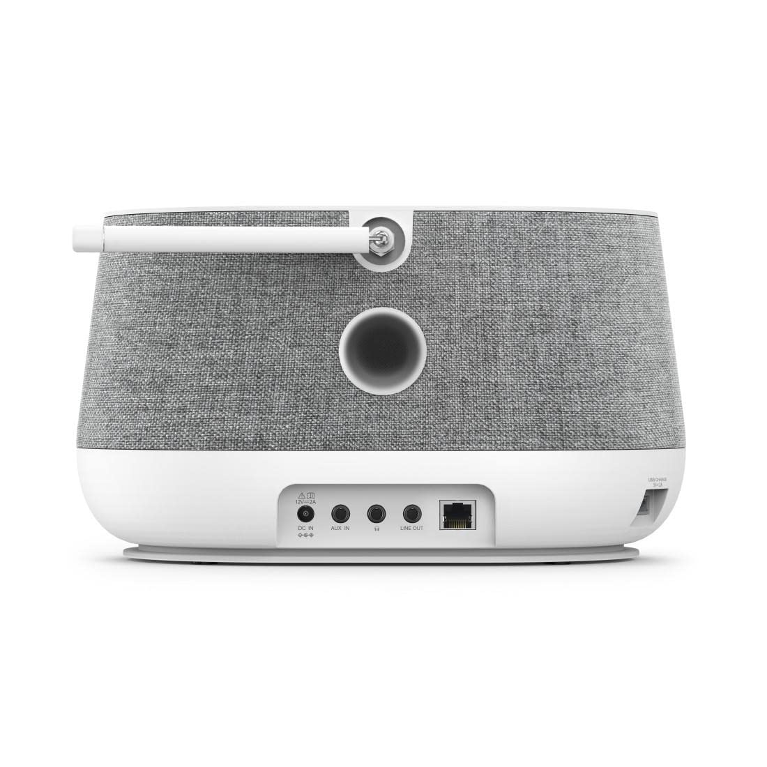 Hama Radio Cyfrowe DIR3300SBT FM/DAB/DAB+/INT/BT (radio internetowe, gniazdo USB A/F/jack 3,5mm, 2.4GHz/5GHz, 20 W, stereo, pilot, 24,5 x 15,5 x 15,5 cm, kabel 1,8m) białe
