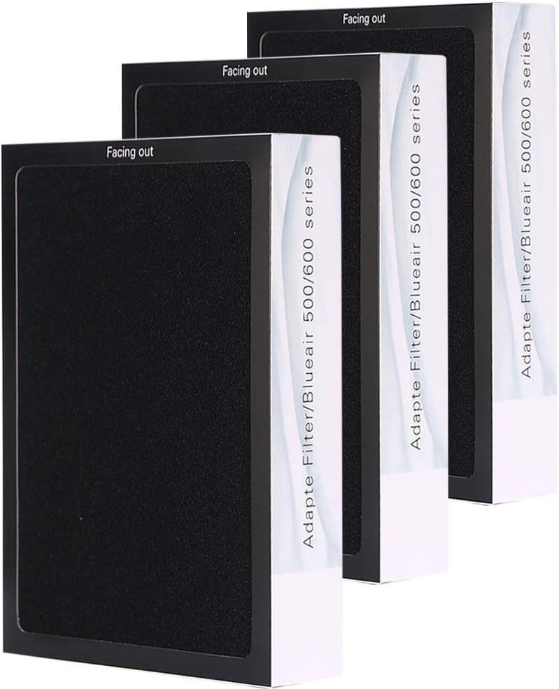 Smokestop Replacement Filter, Compatible with Blueair 500/600 Series, Odor Removal for 501, 503, 510, 550E, 555EB, 601, 603, 650E, 505, 605