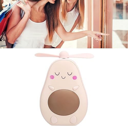 Miniatura 3 de Mini ventilador USB Ventilador portátil recargable de mano Ventilador personal recargable estilo aguacate creativo lindo suministros ventilador para