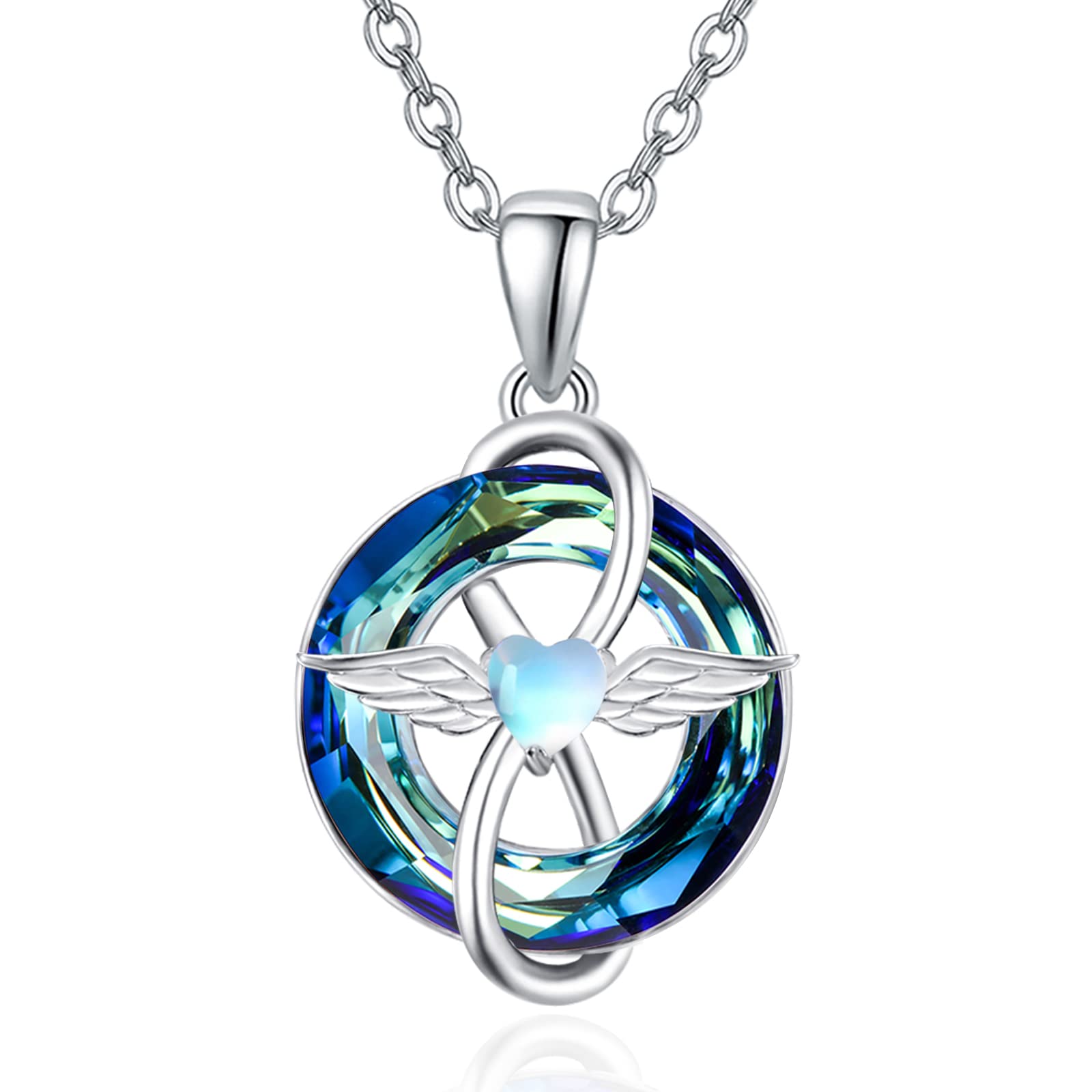 KINGWHYTE Moeder Ketting voor Vrouwen 925 Sterling Zilver Hart