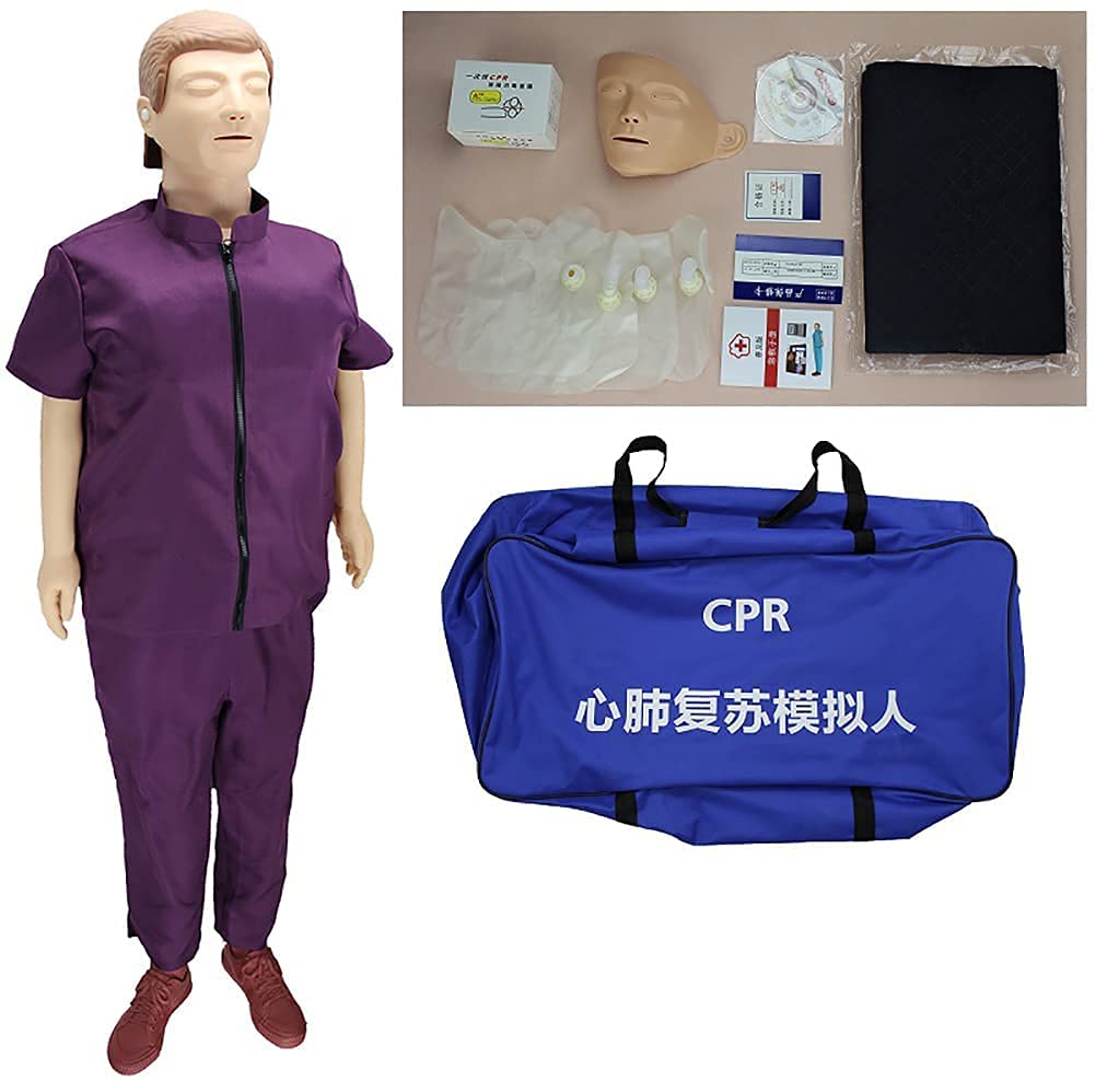 CPR-Trainingspuppe, Ganzkörper-CPR-Erste-Hilfe-Trainingspuppe, Medizinisches Modell für kardiopulmonale Wiederbelebung zur Patientenaufklärung und -lehre