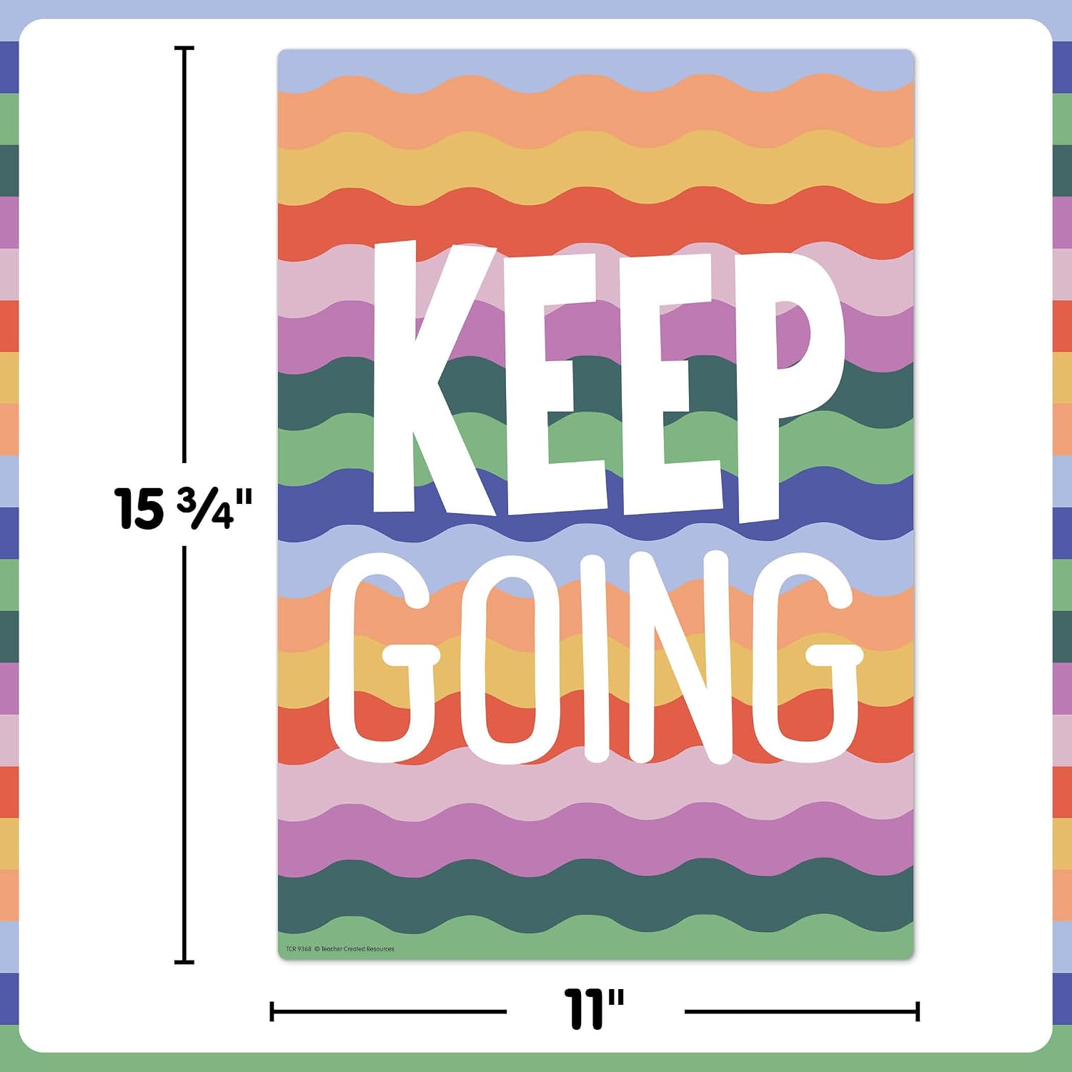 Teacher Created Resources Color Crush Educational Poster Pack (TCR9368)