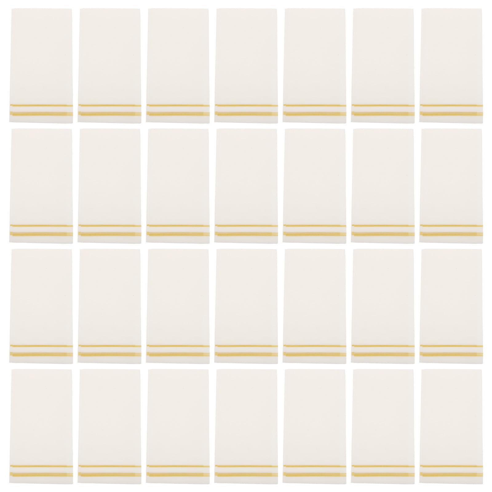 Toallas de papel para invitados con ribete dorado de una sola capa suaves servilletas elegante 50 uds